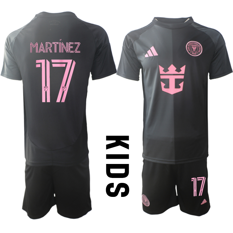 Youth 2025-2026 Club Inter Milan CF away Black #17 Soccer Jersey